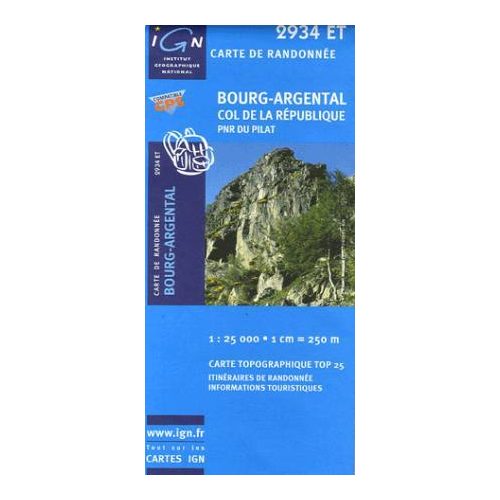 Bourg-Argental / Col de la République - IGN 2934ET