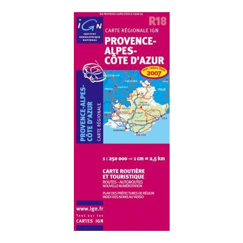Provence-Alpes-Cote d'Azur - IGN R18