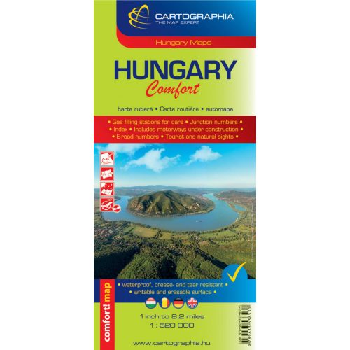 Hungary Comfort, road map - Cartographia
