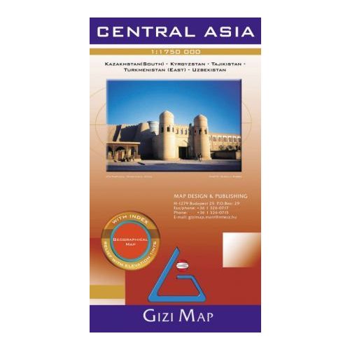 Central Asia, travel map - Gizimap