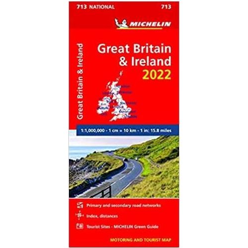 Nagy-Britannia, Írország autótérkép (713) - Michelin