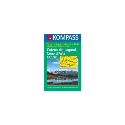 WK 626 Catena dei Lagorai - Cima d'Asta - KOMPASS