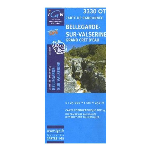 Bellegarde-sur-Valserine / Grand Crêt d'Eau - IGN 3330OT