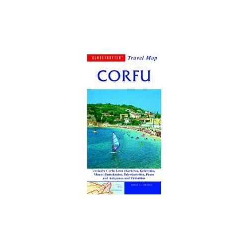 Korfu térkép - Globetrotter Travel Map