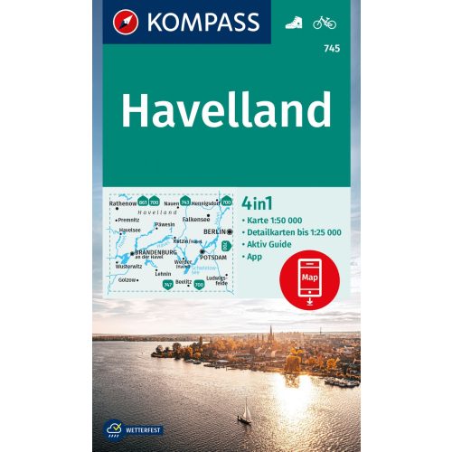 Havelland, hiking map (WK 745) - Kompass