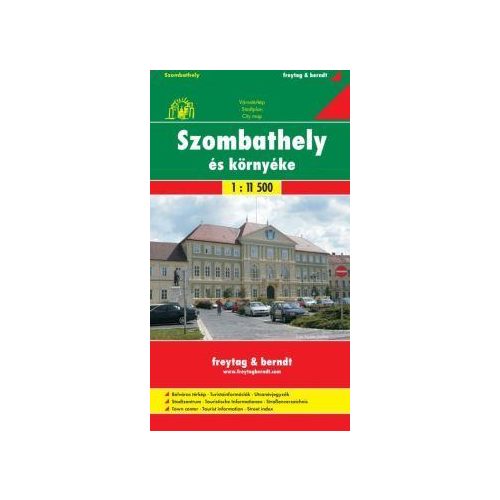 Szombathely, town plan - Freytag-Berndt