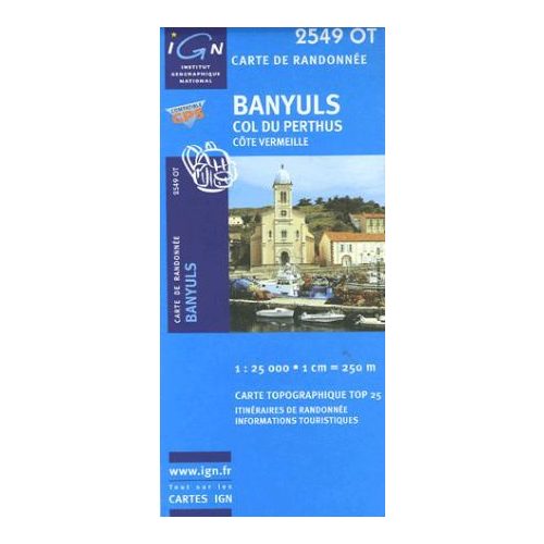 Banyuls / Col du Perthus / Côte Vermeille -IGN 2549OT