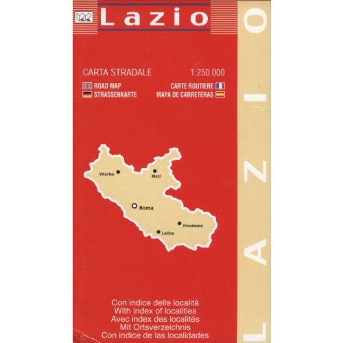 Lazio autótérkép - LAC