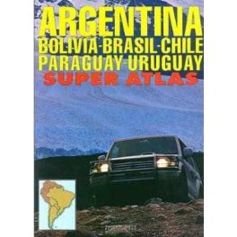   Argentina - Bolivia - Chile - Paraguay - Uruguay Super Atlas - Zagier y Urruty