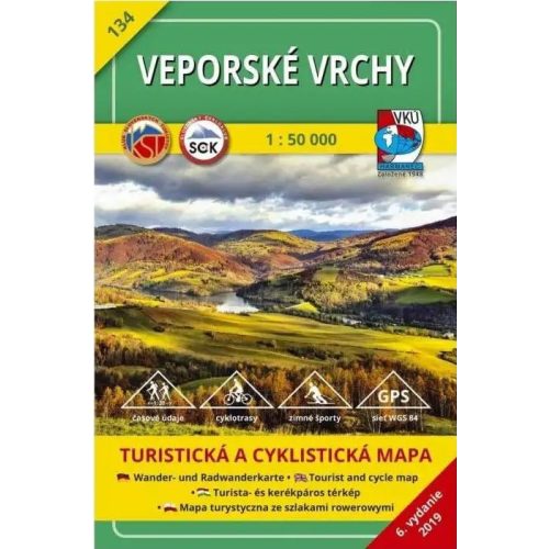 Vepor Mountains, hiking map (134) - VKÚ