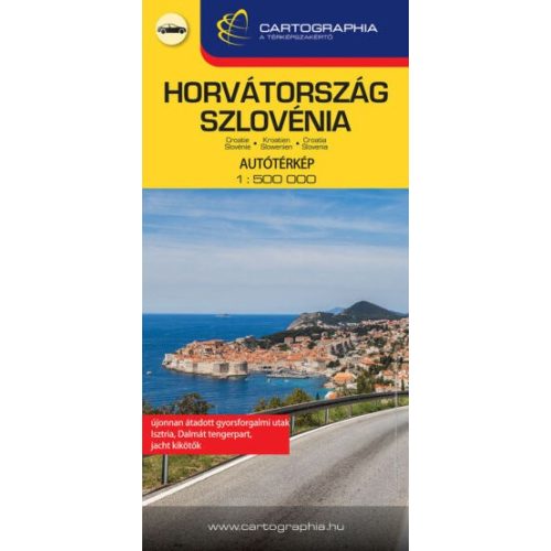 Croatia & Slovenia, travel map - Cartographia