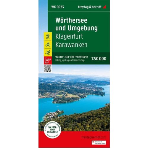 Wörthersee, hiking map (WK 0233) - Freytag-Berndt