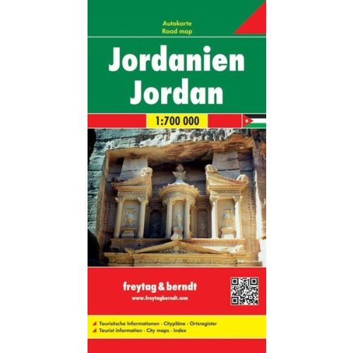 Jordan, travel map - Freytag-Berndt