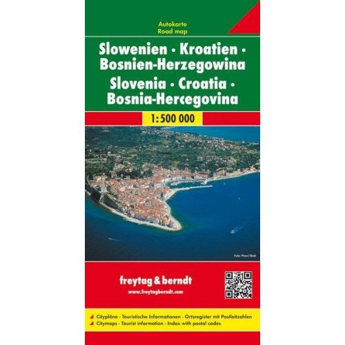 Croatia, Slovenia & Bosnia-Hercegovina, travel map - Freytag-Berndt