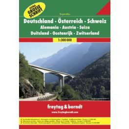   Ausztria - Németország - Svájc szuperatlasz - Freytag-Berndt