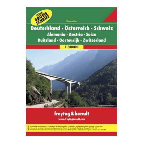 Ausztria - Németország - Svájc szuperatlasz - Freytag-Berndt
