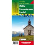 Mölltal, Kreuzeckgruppe, Drautal turistatérkép (WK 225) - Freytag-Berndt
