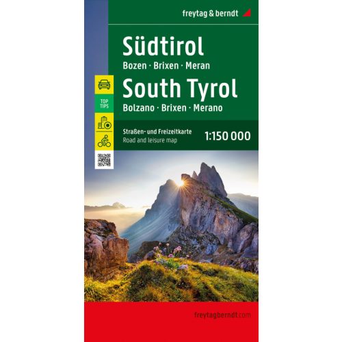 South Tyrol, travel map - Freytag-Berndt Top Tips