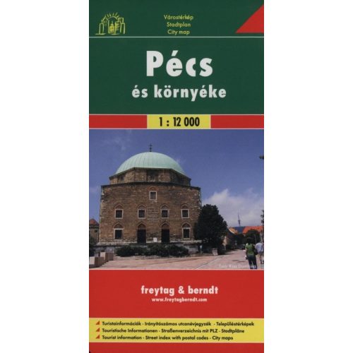 Pécs, city plan - Freytag-Berndt