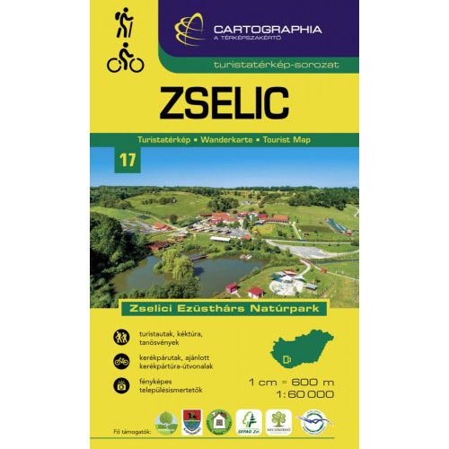 Zselic, hiking map - Cartographia