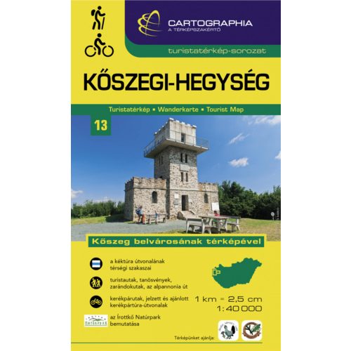 Kőszeg Mountains, hiking map - Cartographia