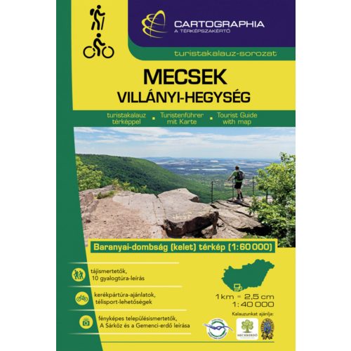 Mecsek and Villány Hills, hiking atlas - Cartographia