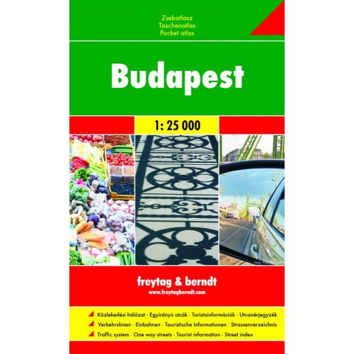 Budapest, pocket atlas - Freytag-Berndt