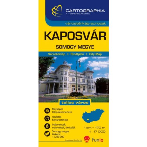 Kaposvár, town plan - Cartographia