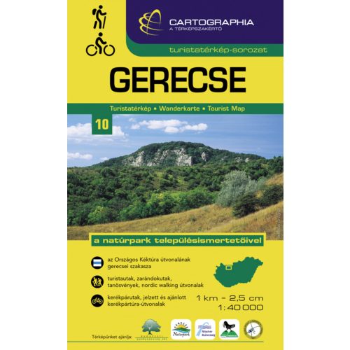 Gerecse, hiking map - Cartographia