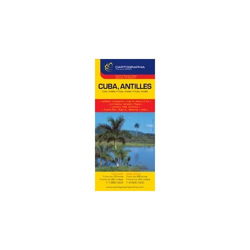 Kuba és az Antillák térkép - Cartographia