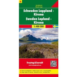   Svédország: Lappföld, Kiruna autótérkép - Freytag-Berndt