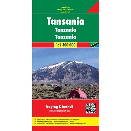 Tanzania, travel map - Freytag-Berndt