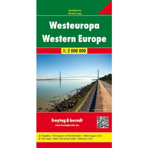 Western Europe, travel map - Freytag-Berndt