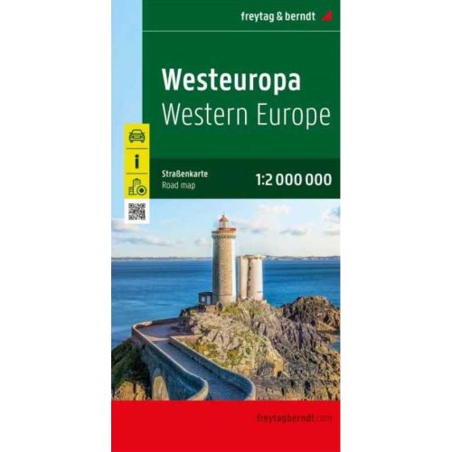 Western Europe, travel map - Freytag-Berndt