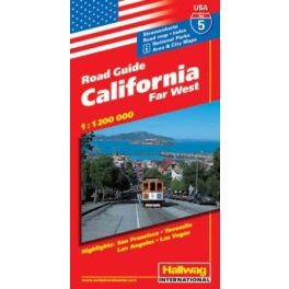 Kalifornia autótérkép - Hallwag