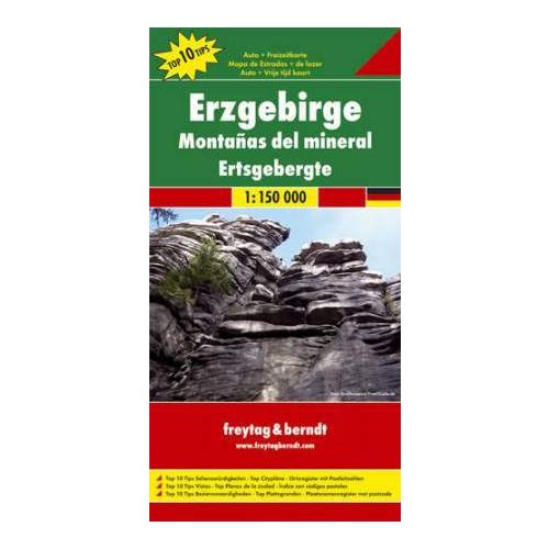 Ore Mountains, travel map - Freytag-Berndt Top 10 Tips