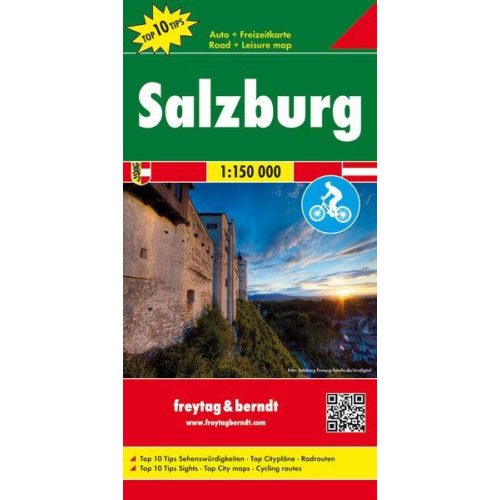 Salzburg tartomány autótérkép - Freytag-Berndt Top 10 Tips