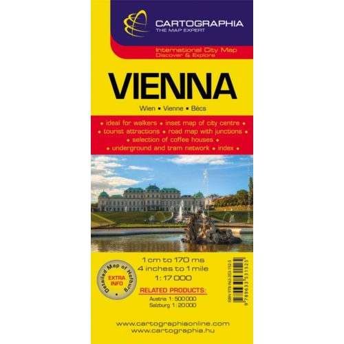 Vienna, city map - Cartographia