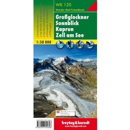   Großglockner, Sonnblick, Kaprun & Zell am See, hiking map (WK 120) - Freytag-Berndt