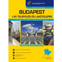 Budapest & 34 municipalities, city atlas - Cartographia