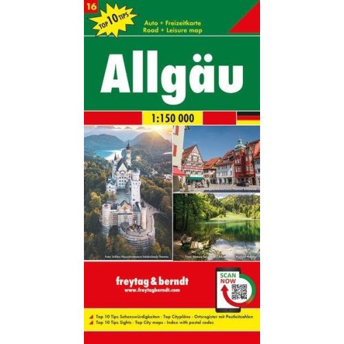 Allgäu, travel map - Freytag-Berndt