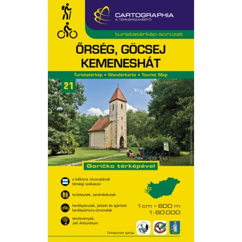 Őrség, Göcsej turistatérkép - Cartographia