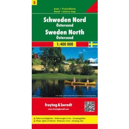 Svédország (észak) autótérkép - Freytag-Berndt