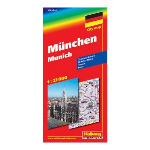 München térkép - Hallwag