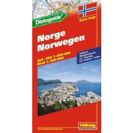 Norvégia autótérkép - Hallwag