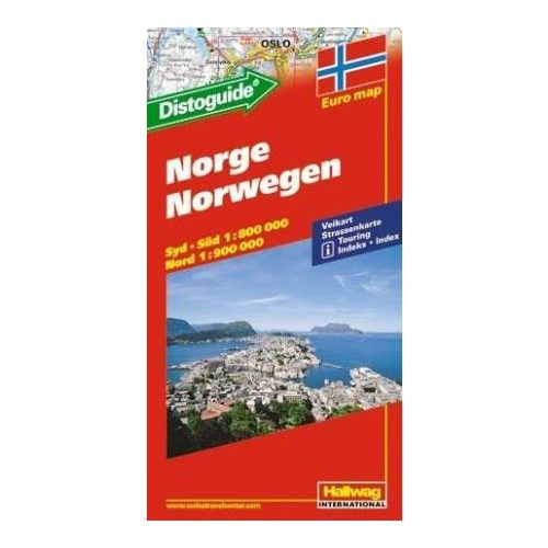 Norvégia autótérkép - Hallwag
