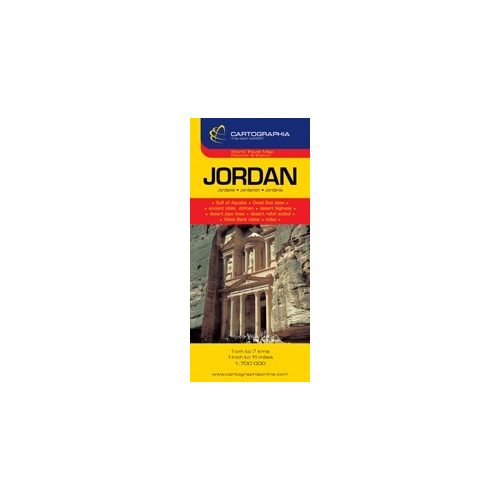 Jordánia térkép - Cartographia