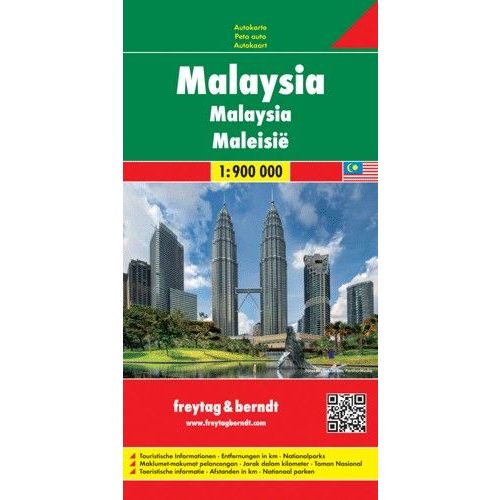 Malaysia, travel map - Freytag-Berndt