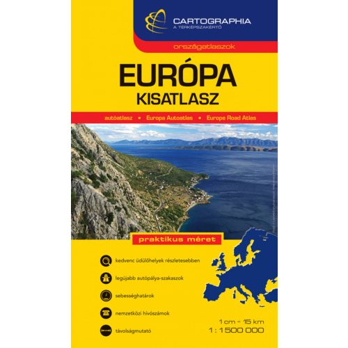 Europe, road atlas (1: 1.500.000) - Cartographia