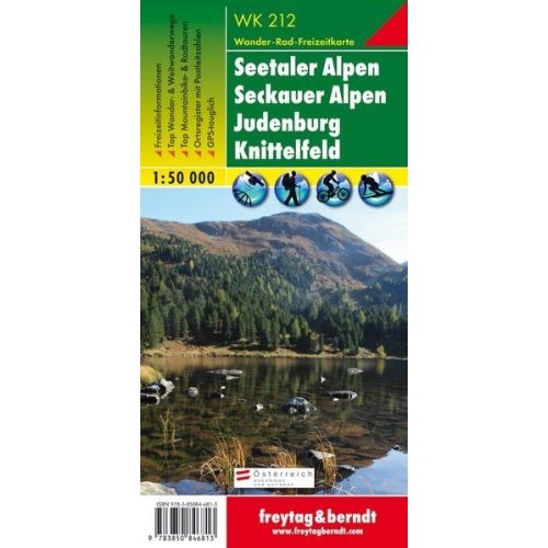 Seetaler Alpen, Seckauer Alpen, Judenburg, Knittelfeld turistatérkép (WK 212) - Freytag-Berndt